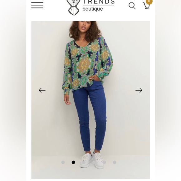 Carolina silk blouse by Cream - Picture 15 of 17